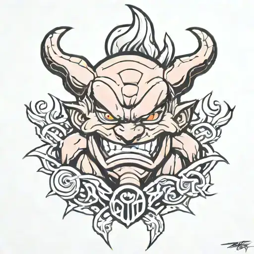 Majin Symbol From Dbz