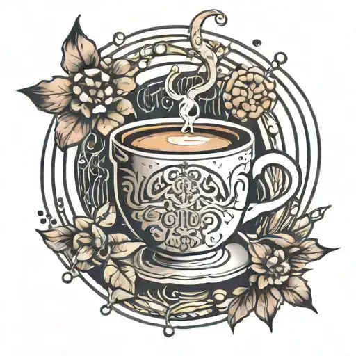 Lines Molecule Coffee Prayer God