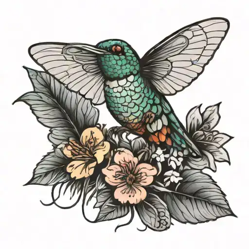 Cicada And A Hummingbird