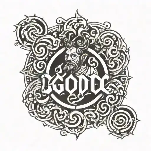 God Of Self Symbol Fancy Font