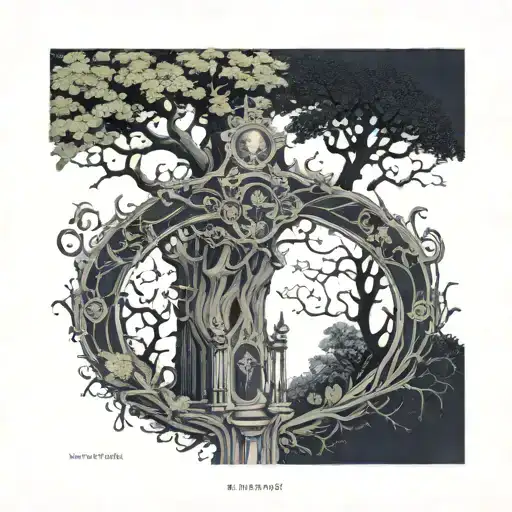 Smith College Grecourt Gate And The Tree Of Knowlege And Eve