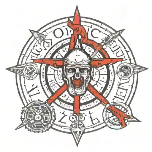 Zodiac Killer Signature In Red And Black