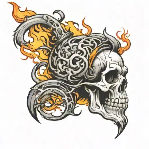 Skull Fire Sleeve