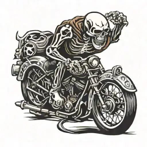 Skeleton Biker Halloween