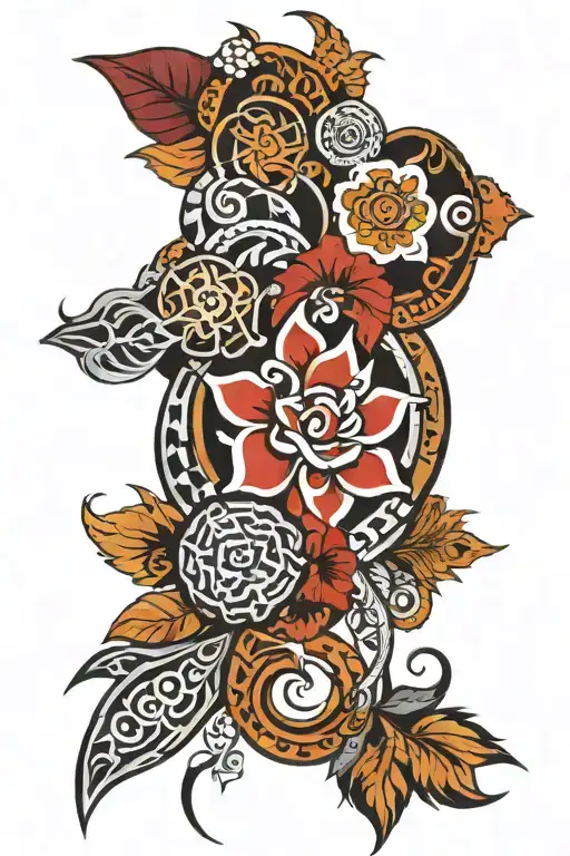 Burmese And New Zealand Tribal Inspired