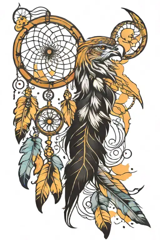 Design A Forearm Tattoo Of Dream Catcher That Represents Big Colorful Dreams With All The Color