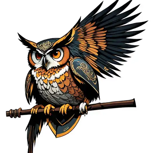 Owl Samurai Warrior