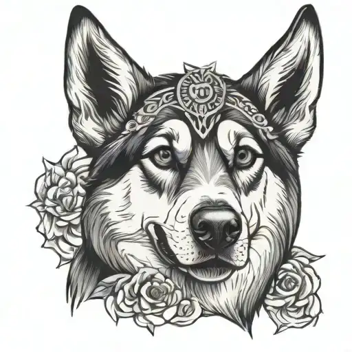 Husky German Shepard