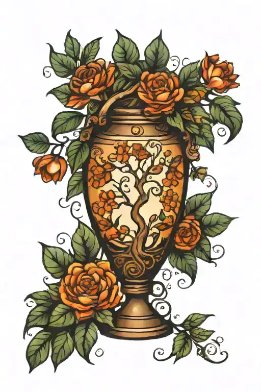 Tree Of Life In Vase Repaired