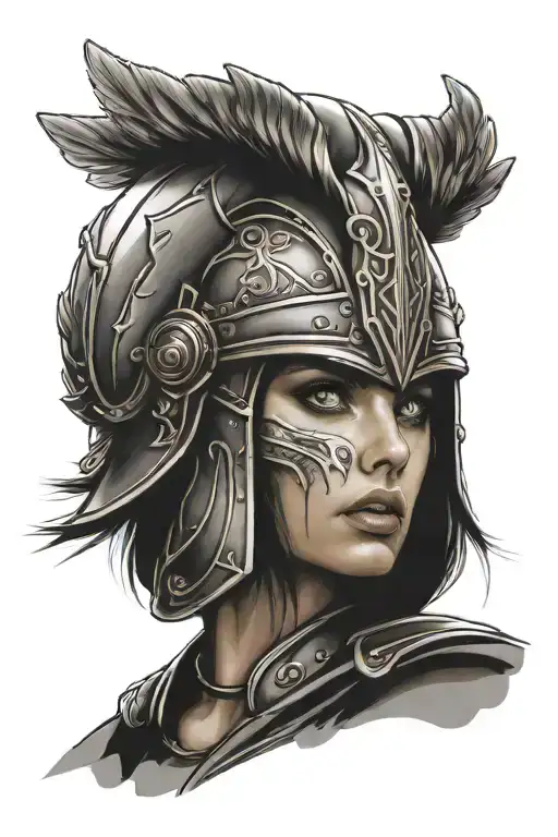 Ana De Armas Face As A Valkyrie With Helmet