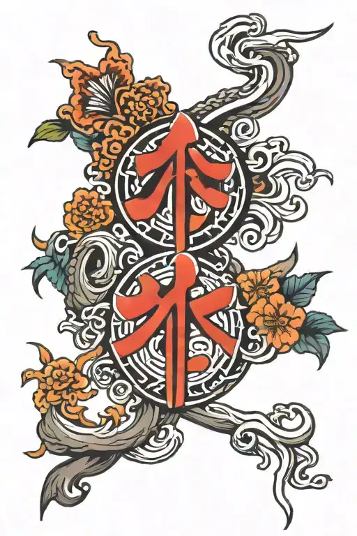 Love Japanese Symbol Formed