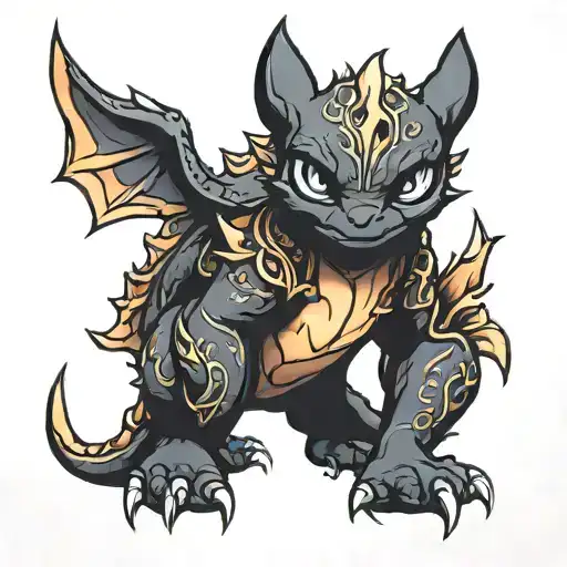 Night Fury Tattoo Baby