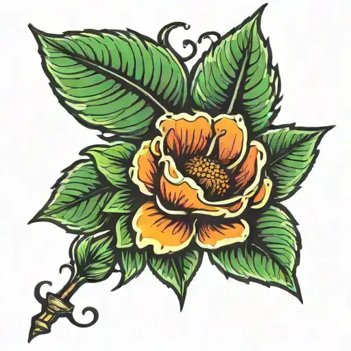 Flower With Word In Stem Wild Thing