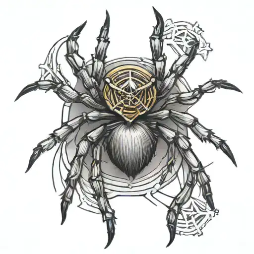 Spider With Sheriff Badge