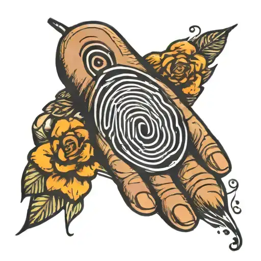 Finger Print Men Friendship With Date