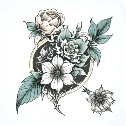 Wild Flowers And Sexual Assault Symbol