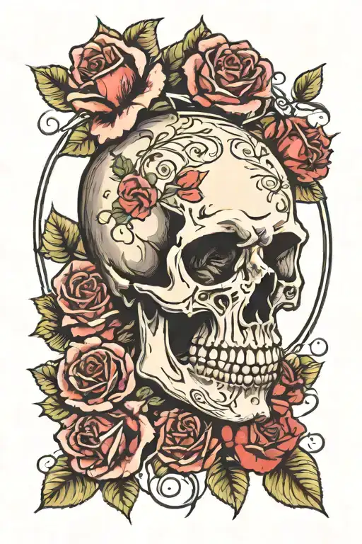 Skull And Roses