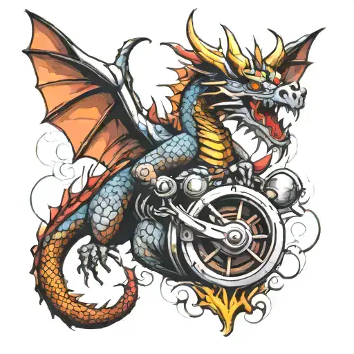 Piston Dragon Flying
