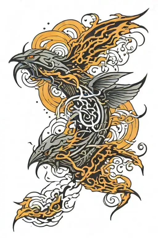 Lightning With Swarm In Waves Dark And Evil