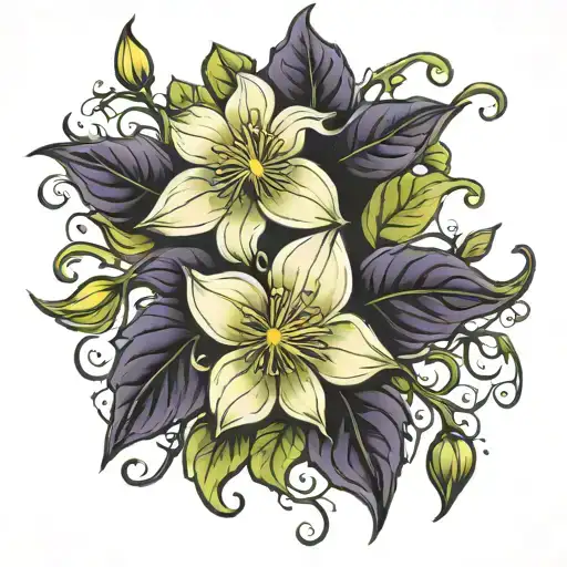 Clematis Tattoo Vine