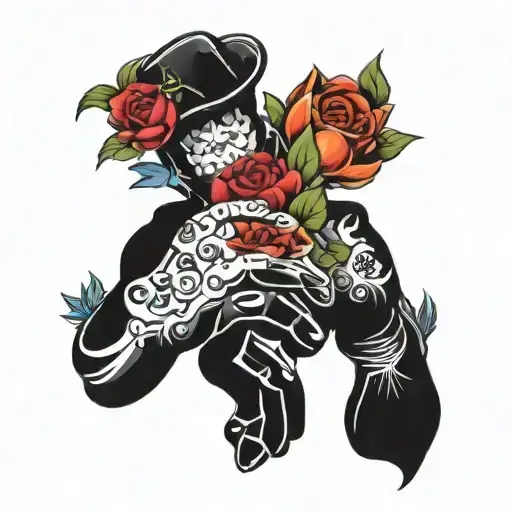 I Love You Asl Sign With Flowers