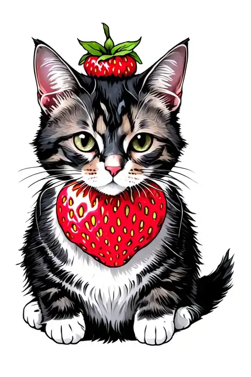 Strawberry Cat Vintage