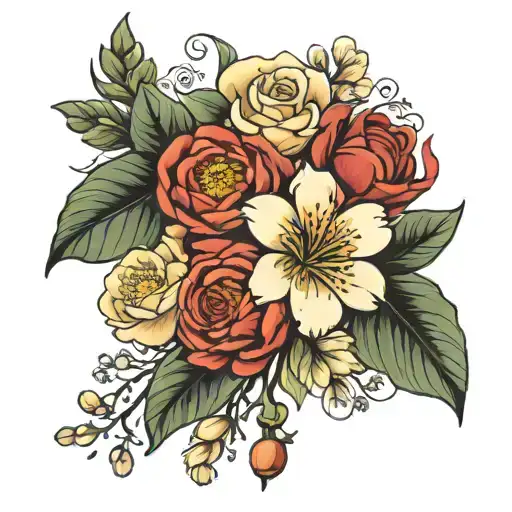 Birth Flower Bouquet