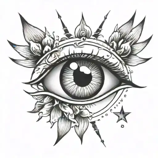 Simple Eye With Star Iris