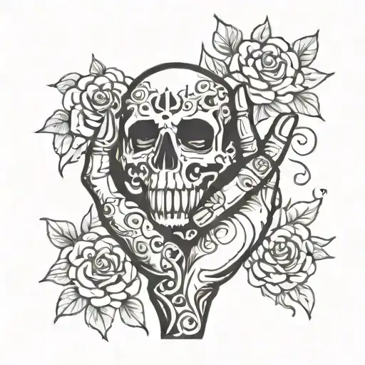 Hand Of Father And Mother