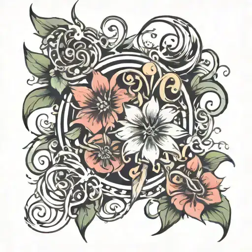 Word Chaos And Flower