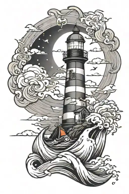 Lighthouse Storm