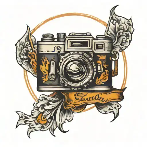 Film Camera Inside Circle