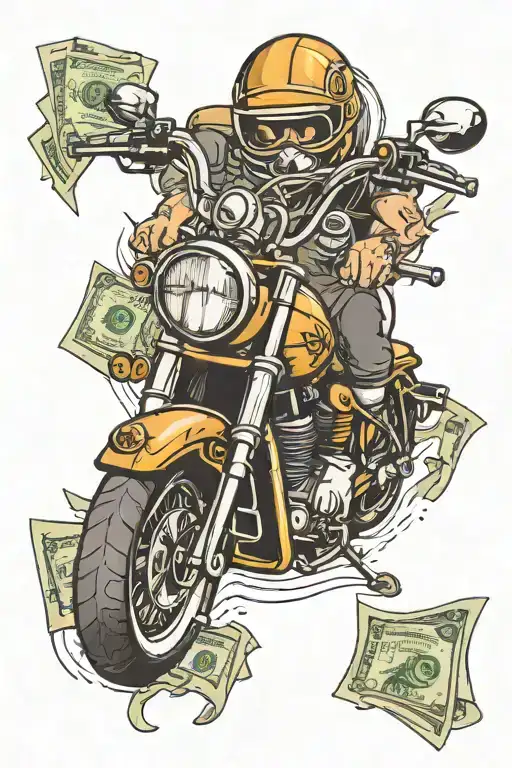 Motorcycle And Money And Success