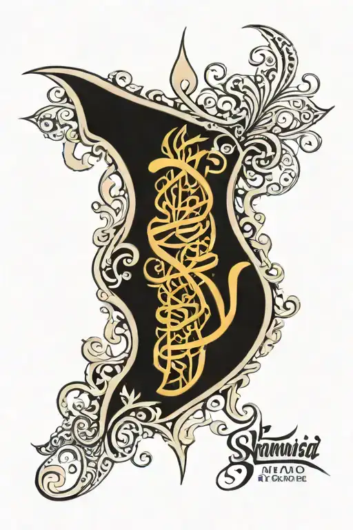 The Name Shamsia In Arabic Style