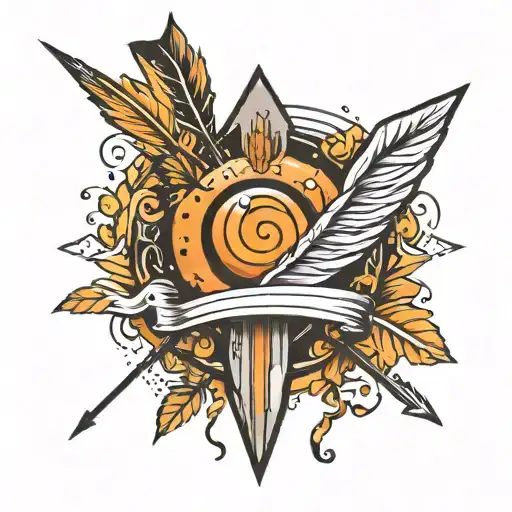 Arrow With An Embedded Semicolon