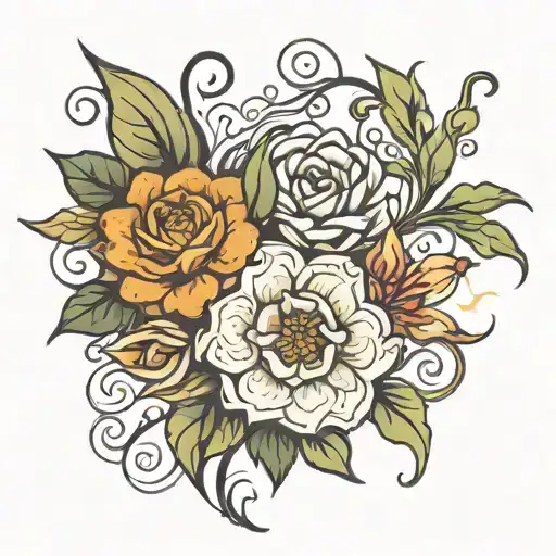 Iv And Floral Patterns