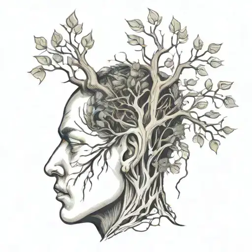 A Tree Coming Out Of A Head