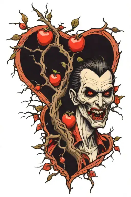 Vampire Bites Apple Tree Branches