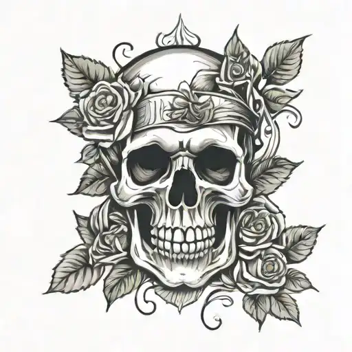 Skull And Roses