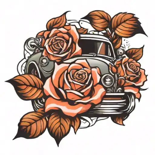 Rose And Car Speeding