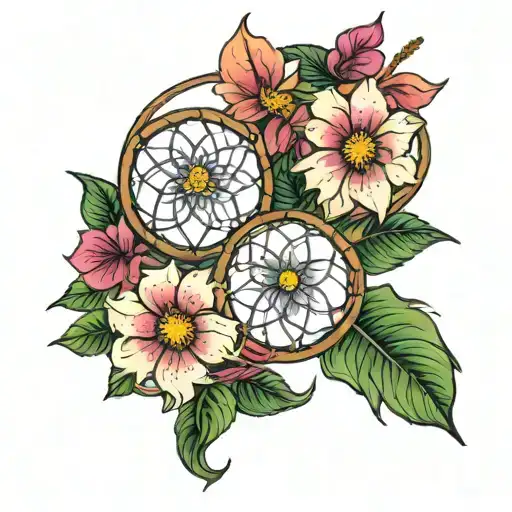 Dreamcatcher Hibiscus Flowers With Names Written