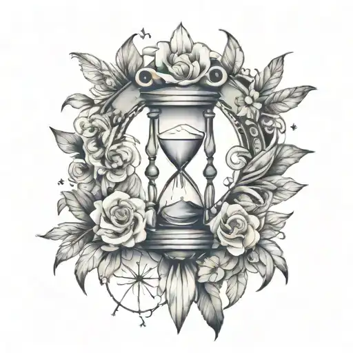 Hourglass With Dreamcatcher And Lillie's Black And Grey