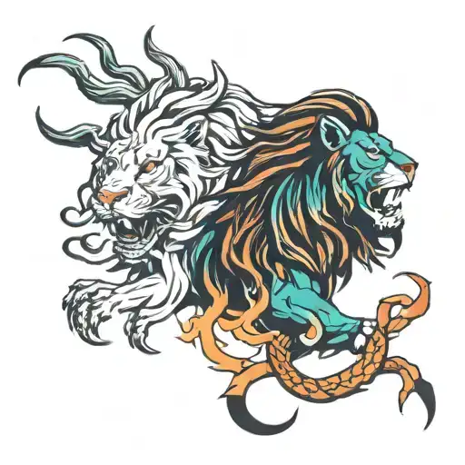 Lion And Scorpion Made