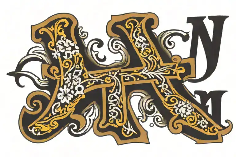 The Word Friend With A Cross As Part Of The Letters