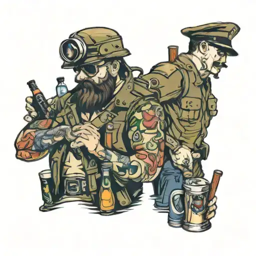 Military And Bartender