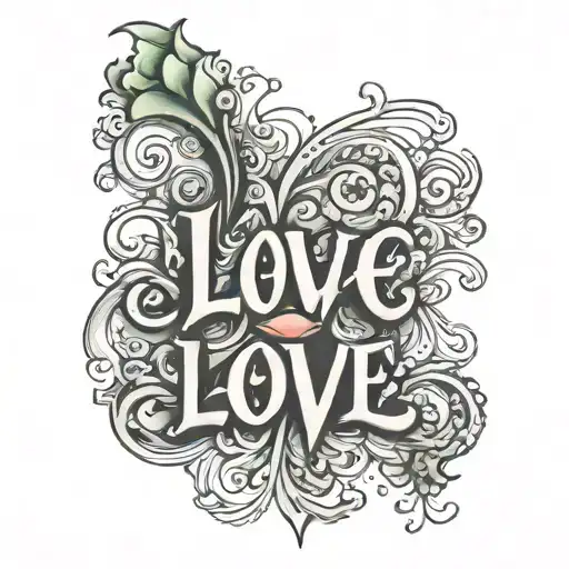 Wise Word 'Love' Written
