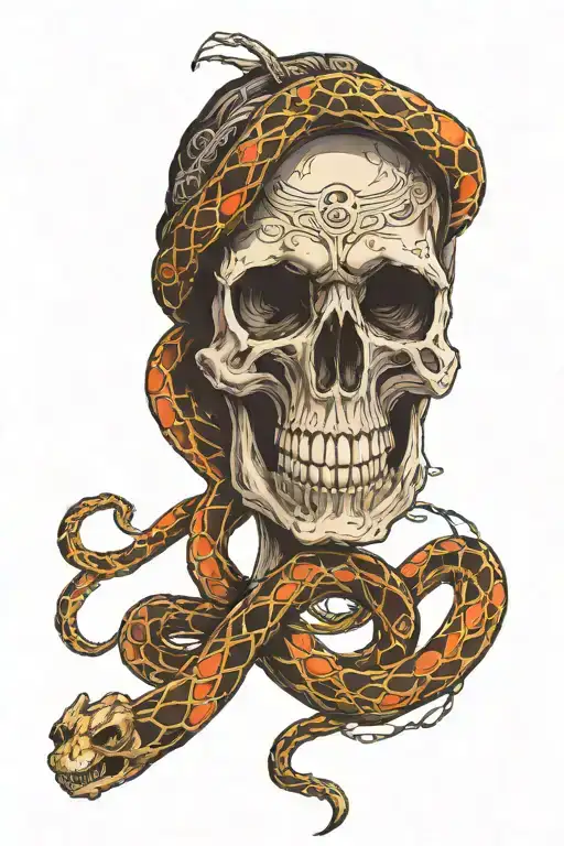 Death Eater Skull And Snake