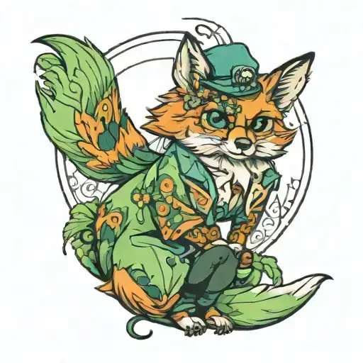 Cucumber Doctor Holding Sexy Fox