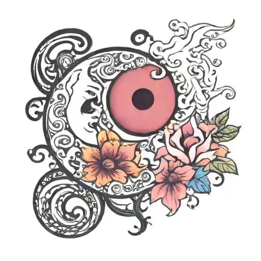 A Yin And Yang But With A Crescent Moon