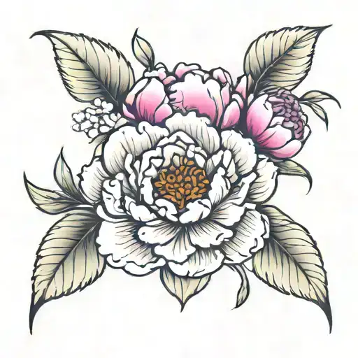 Disney Peony Flowers